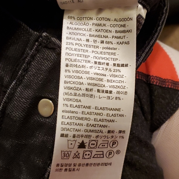 Ladies Black Levi 712 Slim Jeans 30W x 30L - Picture 8 of 8